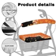 thumbnail image 5 of HELLHERO Autumn Maple Leaf Notes Walker Rollator Seat Back Cover Stretchable Material Seat & Backrest Cover Set and Machine Washable Cover Only, 5 of 7