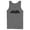 Charcoal, variant on Men's Batman Caped Crusader Silhouette  Tank Top White X Large