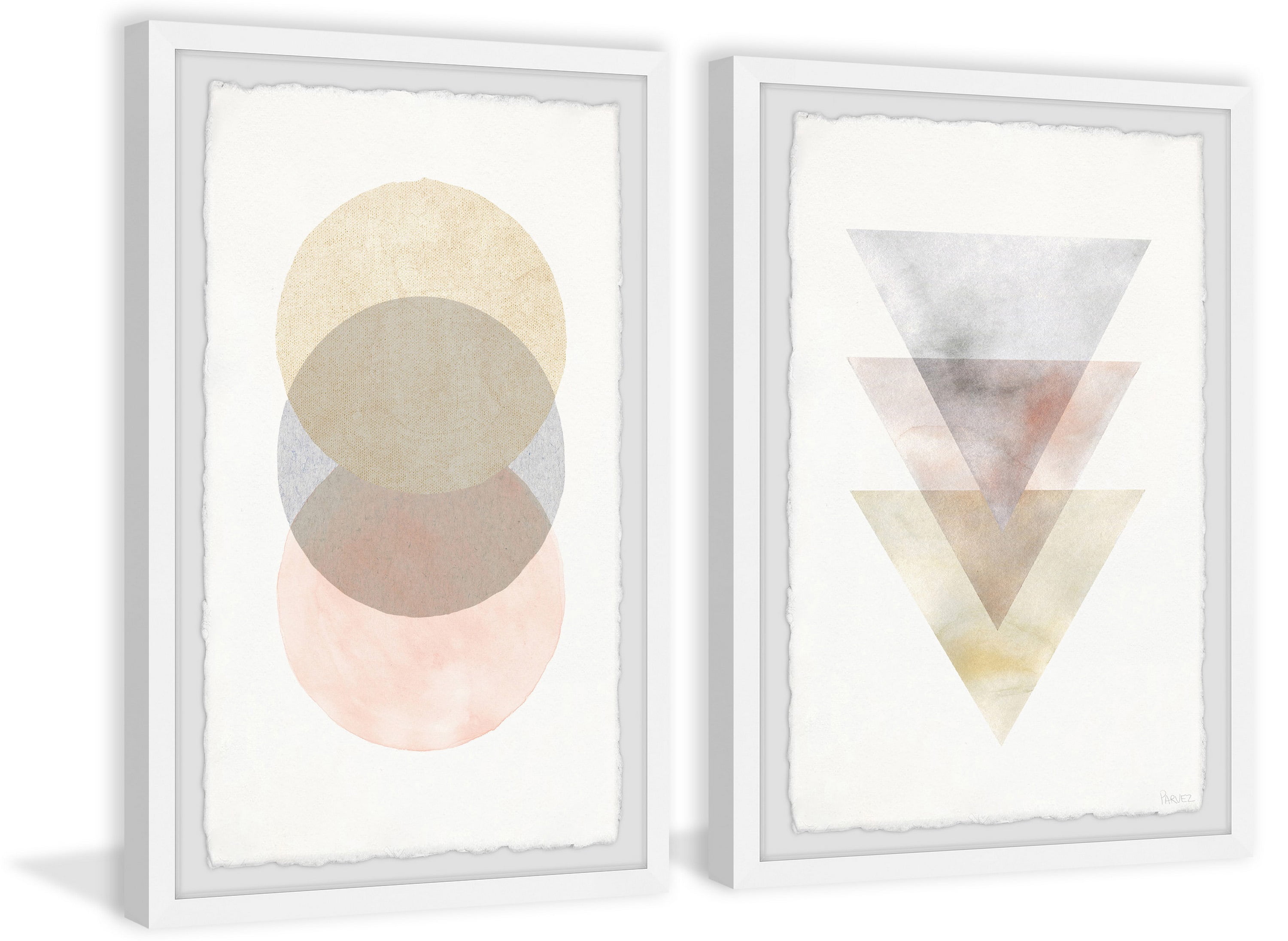 Parvez Taj The Luminous Shapes Diptych