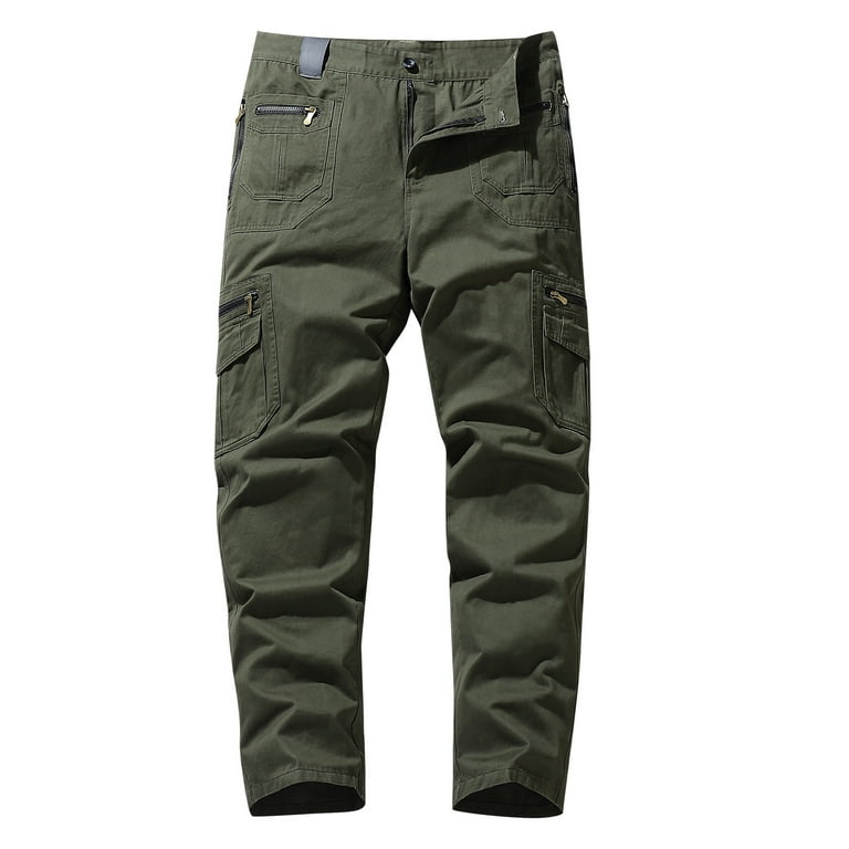 Men's Hiking Work Cargo Pants Quick-Dry Lightweight Waterproof  Multi-Pockets Outdoor Mountain Fishing Camping Pants