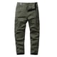 thumbnail image 1 of Pantalones cargo para hombre Pantalones cargo rectos con múltiples bolsillos y botones a la moda informales lisos Odeerbi ODB-5, 1 of 6