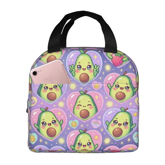 Avocado Lunch Bag, Insulated Lunch Tote For Women And Men, Reusable Cooler Bag For Work, Travel And Daily Use