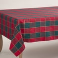thumbnail image 3 of Saro Lifestyle Plaid Design Holiday Tablecloth, 3 of 3
