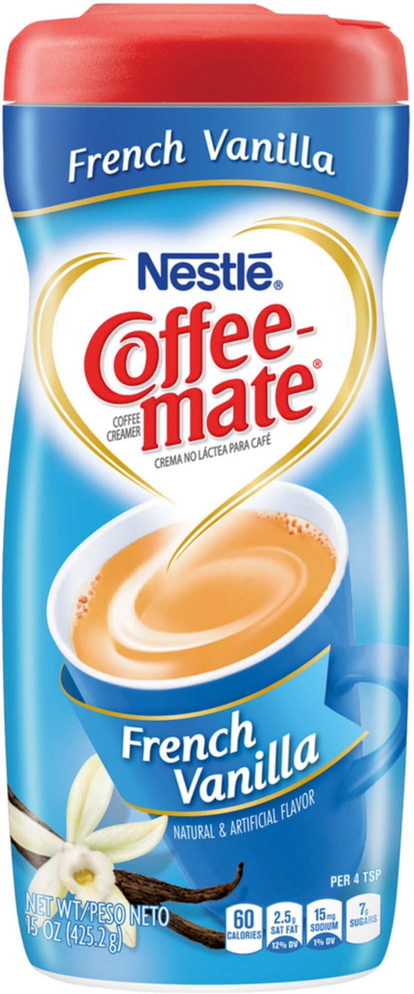Coffee-Mate Coffee Creamer, French Vanilla 15 oz (Pack of 2) - Walmart ...