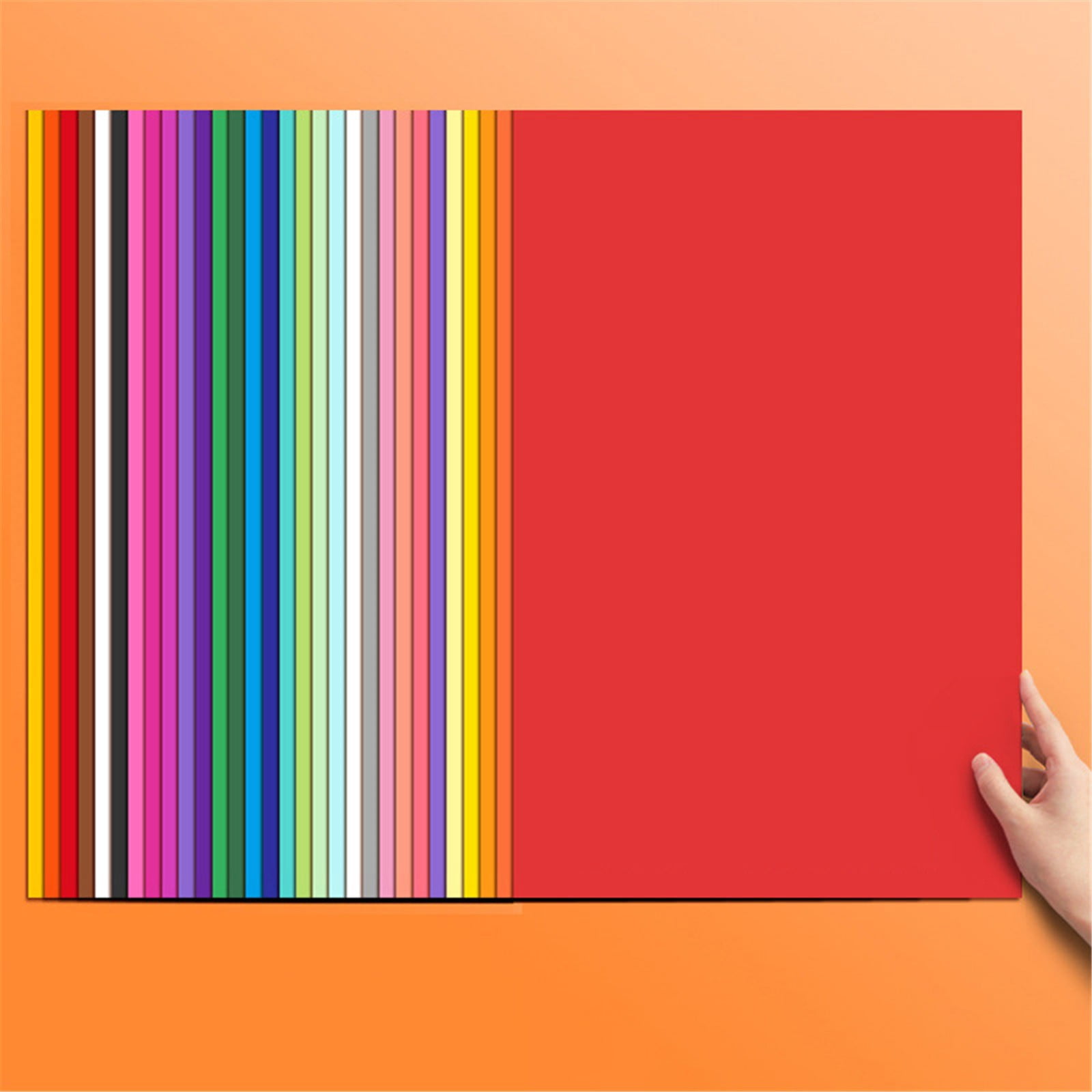 30 Colored Construction Paper Sheets,14.72X20.59inch Multi-Color Craft Paper Pack, 60Pcs Assorted Color Cardstock for Art Projects, Bright Solid Color Scrapbook Paper for DIY Crafts