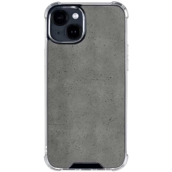 Skinit Speckle Grey Concrete iPhone 14 Plus Clear Case