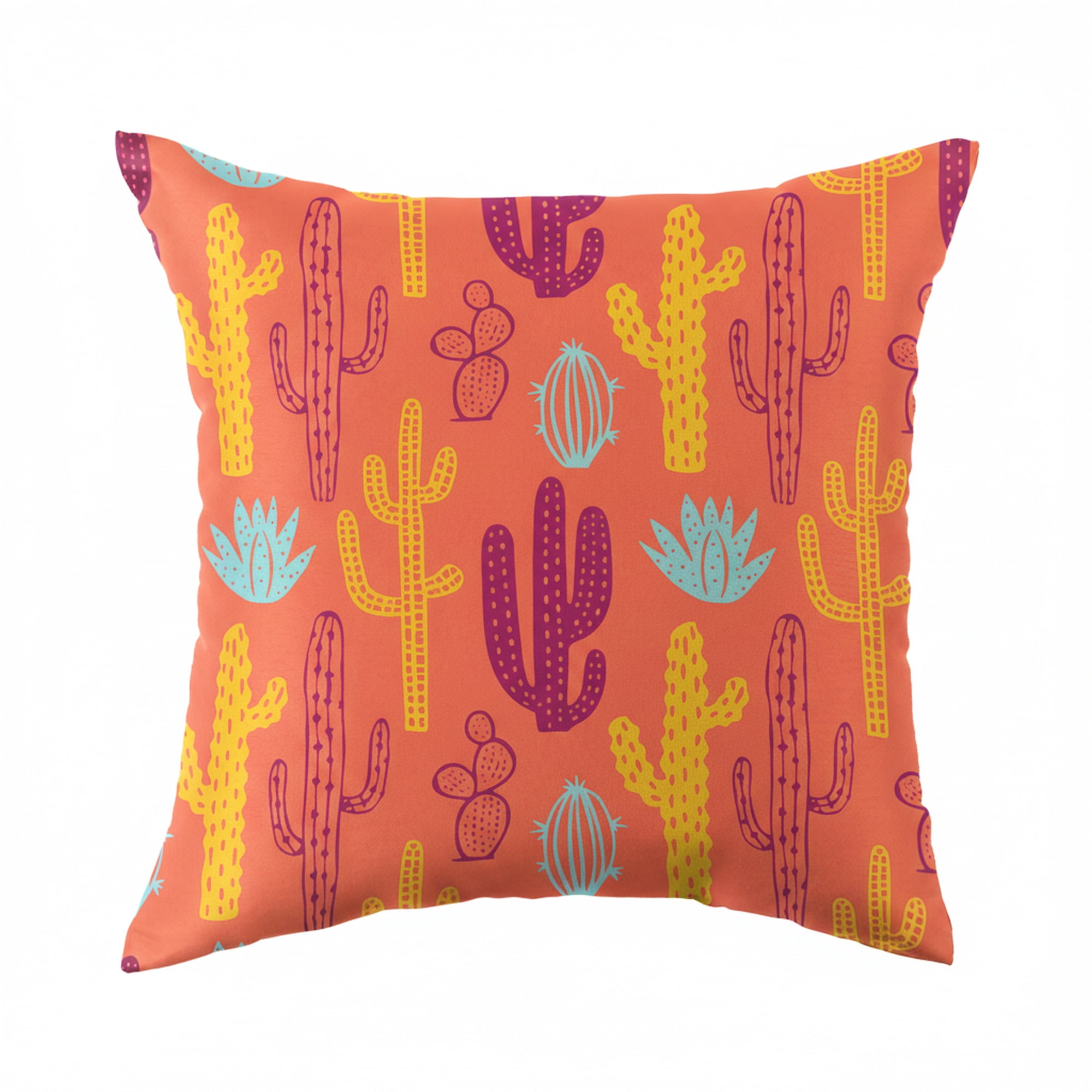 Mainstays 16 in x 16 in Texas Desert Outdoor Pillow, Royal