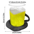 thumbnail image 3 of Plush Beer Mug Hat For Oktoberfest And Costume Parties Comfortable Fabric Party Accessory For Halloween And Birthday Celebrations Fun And Unique Design For Photo Booths Multi Home Decor, 3 of 6
