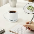 thumbnail image 5 of 16oz Black and White Bulldog Ceramic Coffee Mug with Phone Stand Holder Lid, Modern Line Art Dog Mug, Microwave Dishwasher Safe Cup, Gift for Dog Lovers, 5 of 8