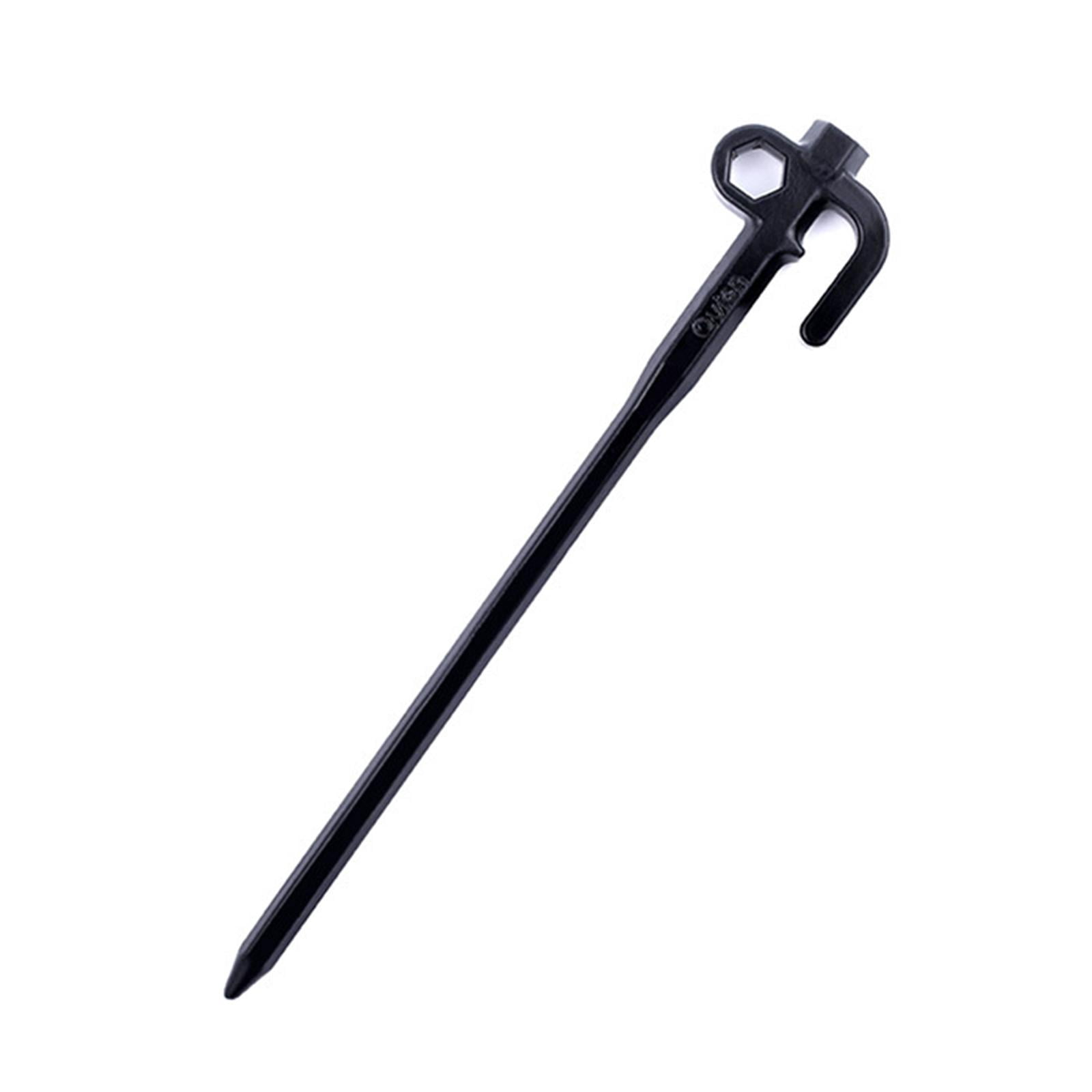 5pcs Hiking Stake Camping Stakes, Unbent Tarp Available Unbreakable Guylines Hammocks Steel Tent Stakes Pegs, Sand Anchor Nail for Grassland Hiking 20cm