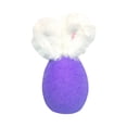 thumbnail image 2 of WWG Easter Plush Bunny Ear Egg Decor Ornament Soft Fluffy Hanging Decoration for Home Party Easter Basket Fillers Assorted Colors 5.9 x 3.3 Inches, 2 of 8