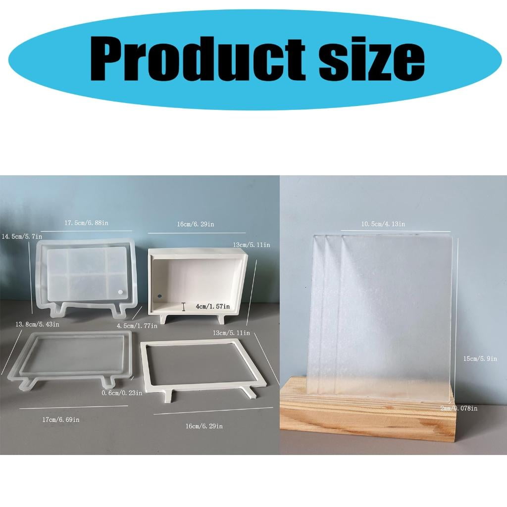 Easy Release Silicone Resin Mold For Decorative Organizers Rectangular Storage Box Mould Creative Art Supplies