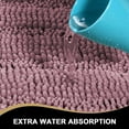 thumbnail image 7 of PrimeBeau 3 Piece Non Slip Soft Absorbent Bath Mat Set(17''x24''+20''x32''+20''x24'' U-Shaped), Mauve Color, 7 of 7