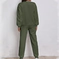 thumbnail image 6 of Scyoekwg Women 2 Piece Outfits Sweatsuit Long Sleeve Sweatshirt Jogger Sweatpant Matching Outfits Two Piece Set Fashion Casual Sweatsuit Tracksuit (Army Green,S), 6 of 6
