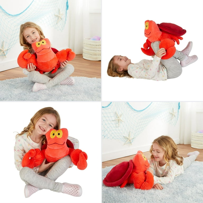 Disney Sebastian Kids Plush Bedding Cuddle and Decorative Pillow