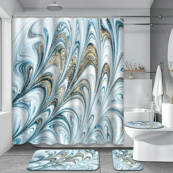 4Pcs Cute Dinosaurs Shower Curtain Set with Rugs for Bathroom Decor,Funny Alphabet Bathroom Shower Curtain Sets,Cartoon Animal Bathroom Sets with Shower Curtain and Rugs 70.8x70.8in