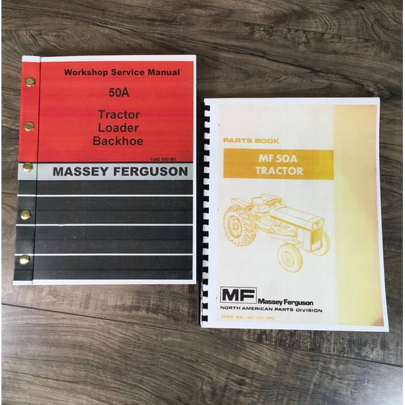 MASSEY FERGUSON 50A TRACTOR LOADER BACKHOE SERVICE PARTS MANUAL SET REPAIR SHOP