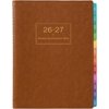 Appointment Book & Planner 2026-2027 - Large 2026-2027 Daily Hourly Planner, July 2026 - June 2027, 8.5" x 11", Appointment Book Plannerwith 15-Minute Interval + Thick Paper + Pocket - Brown