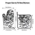 thumbnail image 3 of Vsdgher Tiger Butterfly Floral Art Oven Mitts and Pot Holders 2 pcs Set,High Heat Resistant Kitchen Oven Glove for Baking and Cooking, 3 of 7