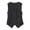a-Black8125, variant on VNKIDY Womens Solid Color Linen Sleeveless Tank Top V Neck Button Front Slim Fit Lightweight Casual Office Top For Spring Summer Daily Matching White M