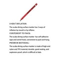 thumbnail image 4 of Fearlessin 180*15cm -proof Buoy Signal Tube Sealing Inflatable Sports Gears Elaborate Sausage SMB TPU Scuba Diving Markers Fluorescent Red, 4 of 5