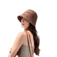 thumbnail image 4 of Womens Summer Hats Only Moment Sun Hats for Women Blended Fabric Upf 50 Floppy Wide Brim Travel Bucket Hat Foldable Packable Coffee,One Size, 4 of 4