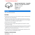 thumbnail image 2 of Right Tail Light Bulb Holder - Compatible with 2009 - 2010 GMC Sierra 2500 HD, 2 of 2
