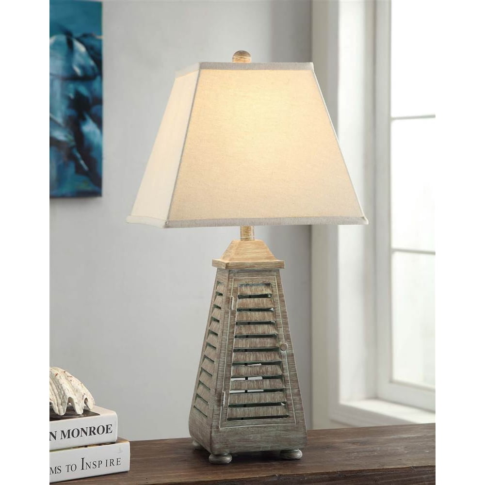 Shutter Tower Three Way Table Lamp