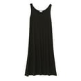 thumbnail image 1 of Vestido de verano para mujer, informal, sin mangas, de longitud media, holgado, tipo chaleco, falda (negro, talla L), 1 of 8
