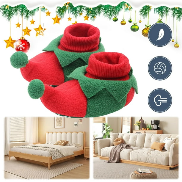 Winter Warm Prewalkers Christmas cómodos zapatos bebé recién nacidos durante 0-8 meses