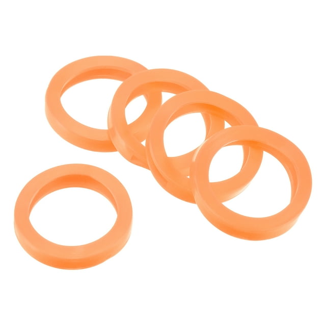 Unique Bargains Key Cap Cover 1.2' Round Key Identifier Tags for House Keys, Orange, 20 Pack