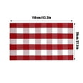 thumbnail image 3 of Christmas Red and White Plaid Rug 110X70cm, Hand-Woven Indoor/Outdoor Layered Cotton Blend Buffalo Plaid Rug, Washable Front Door Mat, for Porch, Living Room, Entryway, 3 of 7