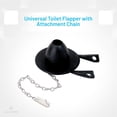 thumbnail image 3 of Woeilo Toilet Flapper Replacement Kit - 2 Inch Flapper Ball for Flush Valve, Universal Design Toilet Stopper Flapper With 9 Inch Steel Chain, Long-Lasting Durability, 3 of 5