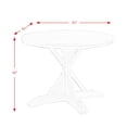 thumbnail image 4 of Picket House Keaton Round Standard Height 5PC Dining Set-Table and Four Chairs, 4 of 5