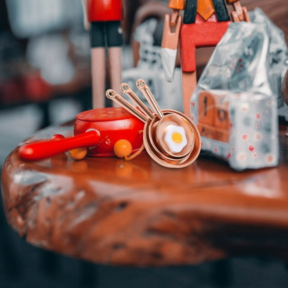 HONMEET 4.7x2.5in Miniature Cooking Supplies Iron Mini Pan Adorable Design For Doll House Mini Kitchen Decor Set Of 1