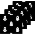 thumbnail image 2 of SKYSONIC Halloween Ghost Washcloths Set of 2, Highly Absorbent Soft Cotton Fingertip Towels for Bathroom, Kitchen, Gym, Spa, Home Decor, 12 x 12 Inch, 2 of 7