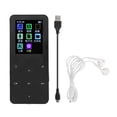 thumbnail image 2 of Portable MP3 Player,  Connectivity HiFi Sound Quality Recording Function MP3 Player 200mAh Black Speaker Function  for Travel for Sports, 2 of 7
