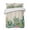 Brown, variant on Quilts Twin Size Bedding Set, Summer Botanical Lightweight Quilted Comforter, Tropical Cactus Succulents Gray Plaid Soft Reversible Bedspread Coverlet with Pillow Covers for All Season, 68" x 86"