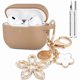 thumbnail image 1 of wonima44 Compatible with AirPods Pro 2nd Generation Case with Cleaner Kit, Silicone Protective Case for Apple AirPod Pro 2nd/1st Earbuds Wireless Charging Cases with Bling Keychain (Milk Tea), 1 of 1