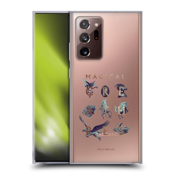 Head Case Designs Officially Licensed Harry Potter Deathly Hallows XXXI Magical Creatures Soft Gel Case Compatible with Samsung Galaxy Note20 Ultra / 5G