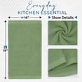 thumbnail image 3 of Dan River Cotton Absorbent Reusable Cleaning Bar Mop Kitchen Towels, Pack of 12, Green, 16x19 In, 3 of 9