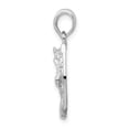 thumbnail image 2 of Finest Gold Sterling Silver Polished Horse Head in Horseshoe Pendant, 2 of 4