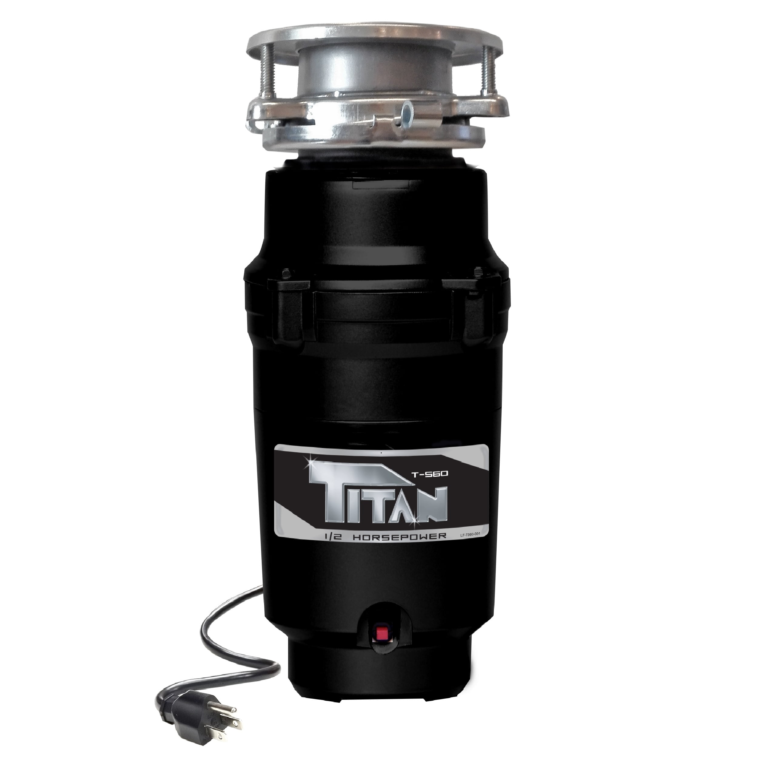 Titan 1/2 HP Economy Garbage Disposal with Power Cord and Flange 10USTN5603B