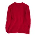 thumbnail image 3 of DuoJiaJ Soft Knit Sweater Oversized Pullover Cozy Yarn Top Casual Comfortable Winter Fall Fashion Womens Warm Sweaters Red One Size, 3 of 3