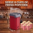 thumbnail image 3 of Electric Popcorn Maker, Oil-Free Hot Air Popcorn Popper with 1200W, No Oil Needed, Healthy and Delicious Snack for Kids, Adults, 3 of 7