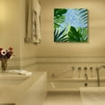 thumbnail image 2 of Stupell Industries Tropical Poolside Greenery with Aqua Blue Tiles Canvas Wall Art Design by Annie Warren, 30" x 30", 2 of 6