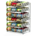 Simple Houseware Stackable Can Rack Organizer, Silver