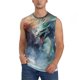 thumbnail image 1 of Fotbe Ink Style Wave Dragon Men's Camiseta sin Mangas Estampada para Hombres, Playera Casual para Gimnasio, Entrenamiento, Playa-XX-Large, 1 of 7