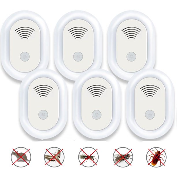 Ultrasonic Pest Repeller 6 Packs, 2022 Newest Electronic Indoor Plug in for Mosquito, Spider