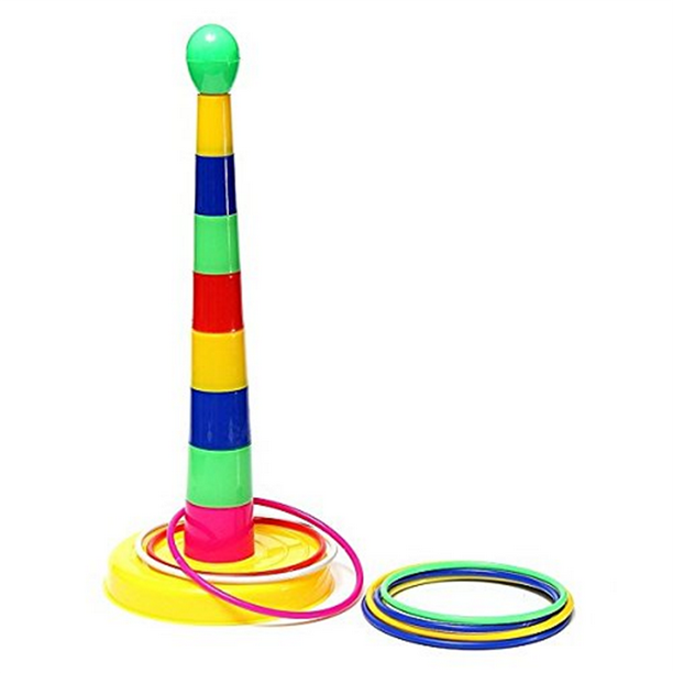 Kids Child Outdoor Plastic Ring Detachable Ring Toss Quoits Game Toy